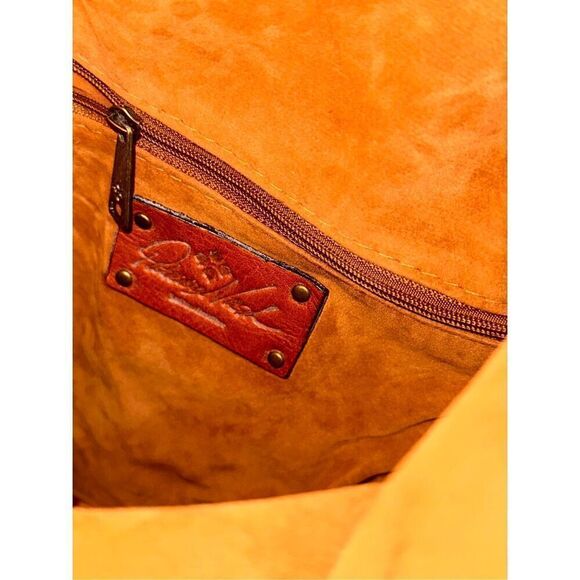 Unique Patricia Nash Brown Braided Leather Convertible Shoulder Bag backpack Ret - Picture 14 of 16